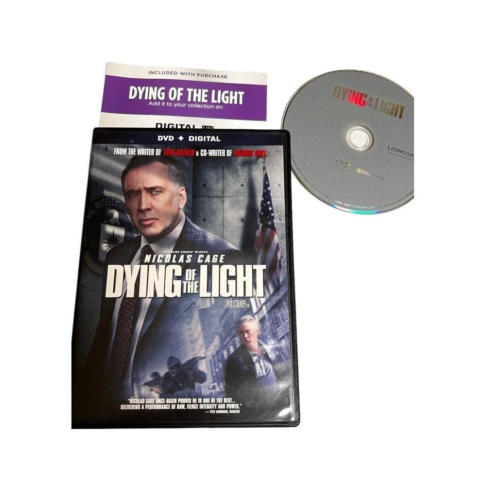 Dying of the‎ Light DVD 2014 Nicolas Cage Thriller Movie combine Shipping